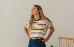 AAC Texteis SA Tops Apiao - Retro Stripes