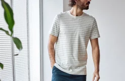 AAC Texteis SA Livingston - Aqua Green Stripes Sale