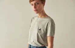 AAC Texteis SA Ustica - Melange Grey With Black Neps Last Units 10 AAC Texteis SA Ustica - Melange Grey With Black Neps Last Units