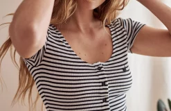 AAC Texteis SA Anda - Black & White Stripes New In