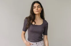 AAC Texteis SA Tops Wright - Raisin