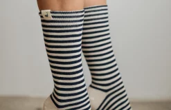 AAC Texteis SA Socks Spike - Navy Stripes