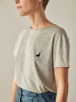 AAC Texteis SA Ustica - Melange Grey With Black Neps Last Units 11 AAC Texteis SA Ustica - Melange Grey With Black Neps Last Units