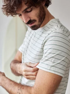 AAC Texteis SA Livingston - Aqua Green Stripes Sale