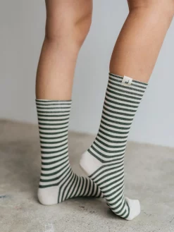 AAC Texteis SA Spike - Khaki Stripes Socks