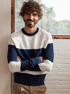 AAC Texteis SA Ymer - Ecru / Navy Stripes Sale 12 AAC Texteis SA Ymer - Ecru / Navy Stripes Sale