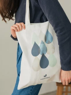 AAC Texteis SA Small Tote Bag - Drops Natural Bags 10 AAC Texteis SA Small Tote Bag - Drops Natural Bags