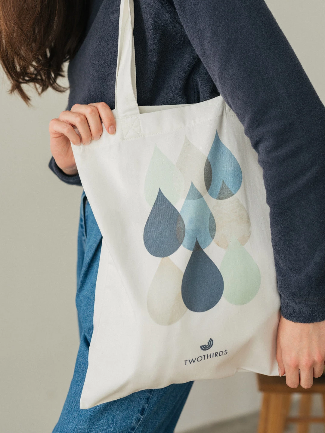 AAC Texteis SA Small Tote Bag - Drops Natural Bags 6 AAC Texteis SA Small Tote Bag - Drops Natural Bags