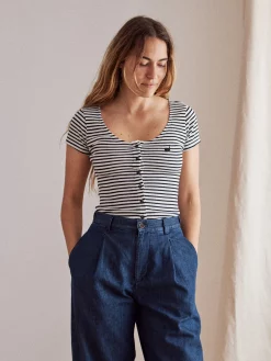 AAC Texteis SA Anda - Black & White Stripes New In