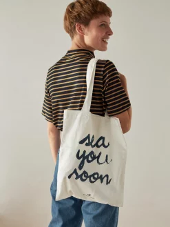 AAC Texteis SA Small Tote Bag - Sea You Soon Natural Bags