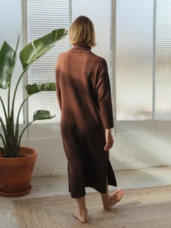 AAC Texteis SA Contoy Dress - Hot Chocolate Sale