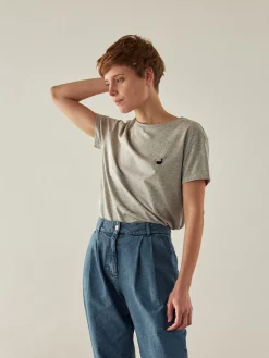 AAC Texteis SA Ustica - Melange Grey With Black Neps Last Units 12 AAC Texteis SA Ustica - Melange Grey With Black Neps Last Units