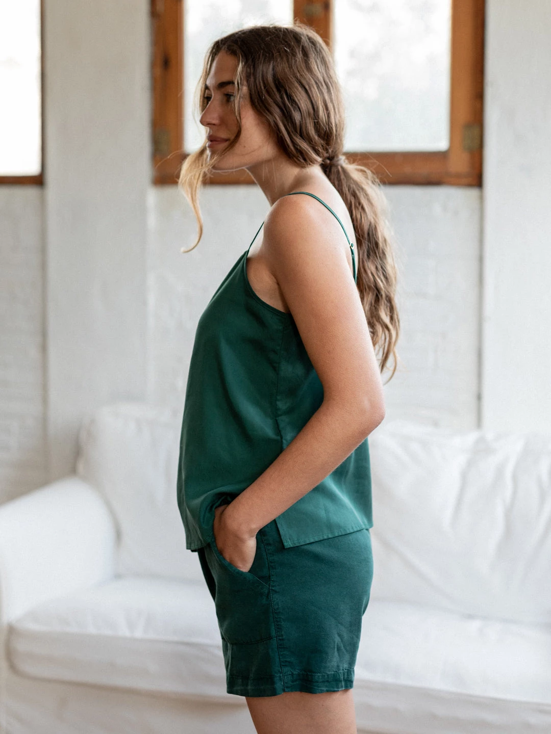 GESCELOS Nero - Dark Green Shorts 7 GESCELOS Nero - Dark Green Shorts