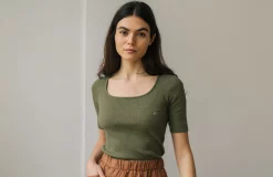 AAC Texteis SA Wright - Olive Tops