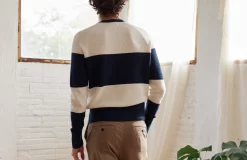 AAC Texteis SA Ymer - Ecru / Navy Stripes Sale 13 AAC Texteis SA Ymer - Ecru / Navy Stripes Sale