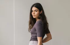 AAC Texteis SA Tops Wright - Raisin