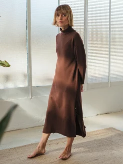 AAC Texteis SA Contoy Dress - Hot Chocolate Sale