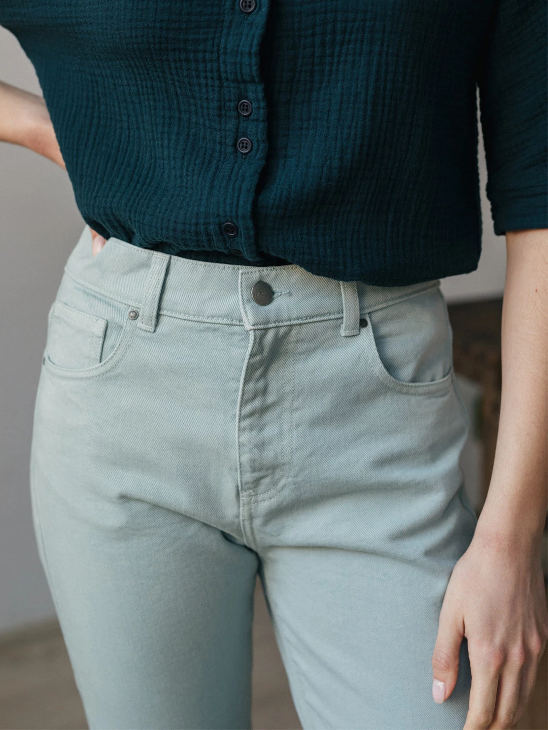 AAC Texteis SA Trousers Mina - Iced Aqua 10 AAC Texteis SA Trousers Mina - Iced Aqua