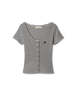 AAC Texteis SA Anda - Black & White Stripes New In