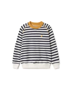 AAC Texteis SA Cochrane - Navy/Ecru Stripes Tops