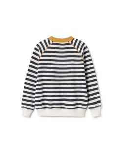 AAC Texteis SA Cochrane - Navy/Ecru Stripes Tops