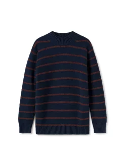 AAC Texteis SA Sale Kalpati - Navy/Brown Stripes