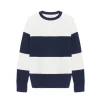 AAC Texteis SA Ymer - Ecru / Navy Stripes Sale